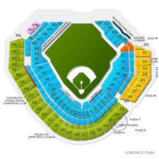 Comerica Park Seating Chart View Seats Comerica Park Seating
