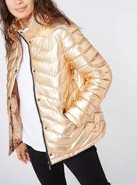 Gold Metallic Padded Jacket From Tu At Sainsbury S Your Online Shop For Women S Coats And Jackets Coats Jackets Women Fashion Tu Clothing