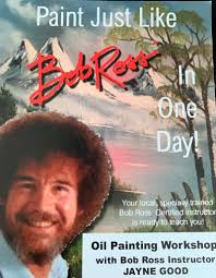 Hi I'm Jayne I am a Bob Ross Painting Instructor and I've recently moved to  the area and am holding one day workshops and half day workshops in and  around Chapel St