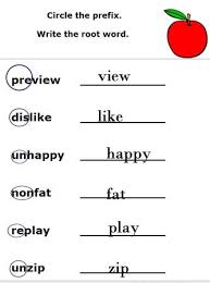 Prefixes Suffixes And Root Words Worksheets Root Words Prefixes Root Words Activities