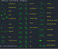 The male component, called a plug. Electrical Symbols Cad Block And Typical Drawing