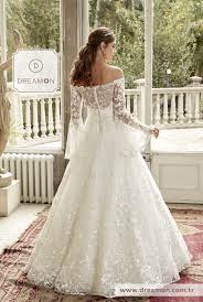 Raffaello Ispanyol Kollu A Kesim Dantel Gelinlik Modeli Dreamon Com Tr 2020 The Dress Dantel Gelinlik Gelinlik