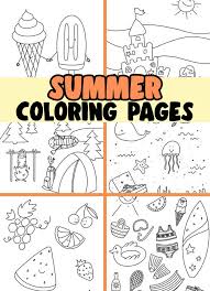 Summer coloring pages are almost as fun! Summer Coloring Pages The Best Ideas For Kids