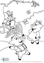The popular fable tells about three pigs that build their houses of different materials and about the bad wolf that wants to search through 52518 colorings, dot to dots, tutorials and silhouettes. The Three Little Pigs Coloring Pages 10 Printables