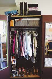 Maybe you would like to learn more about one of these? 10 Easy Ways To Save Space In Your Dorm Room College Dorm Closet Dorm Room Closet Dorm Closet Organization