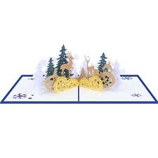 Less material required but the fantastic card is ready to make others happy. 2pcs 3d Hollow Out Christmas Cards Pop Up Holiday Greeting Cards Happy Xmas Postcards Handmade New Year Gift Christmas Walmart Canada