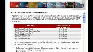 Advertiser relationships do not affect card ratings or our the best time to apply for a credit card is when it makes the most sense for your financial situation. How To Apply For Bpi Credit Card Online Youtube