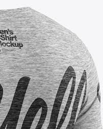 Download Melange Men S T Shirt Mockup In Apparel Mockups On Yellow Images Object Mockups