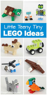 Teeny Tiny Mini Lego Projects To Build Frugal Fun For Boys And Girls Lego Projects Lego For Kids Lego Challenge