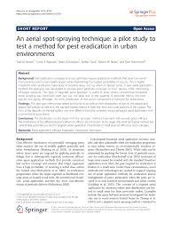 Restoring damaged landscapes, rivers and seas and moving to again, tourism businesses are leading the way: Pdf An Aerial Spot Spraying Technique A Pilot Study To Test A Method For Pest Eradication In Urban Environments