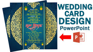 Animated powerpoint slide design tutorial. How To Make Printable Wedding Invitation Card Design In Powerpoint Tutorial With Ppt File Youtube
