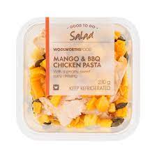 I cut in half and was perfect for my husband and i. Mango Bbq Chicken Pasta Salad 230g Woolworths Co Za