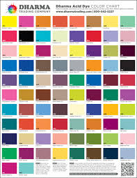 Jacquard Acid Dye Color Mixing Chart Www Bedowntowndaytona Com