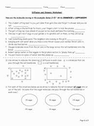 Diffusion And Osmosis Worksheets Osmosis Biology Worksheet Worksheets