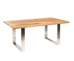 delife esstisch jovana 200x100 cm eiche natur gestell edelstahl esstische 11396 edelstahl esstisch esstisch tisch
