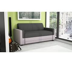 Canape Convertible 2 Places Calone Tissu Loneta Gris Cozy Bedroom Furniture Sofa