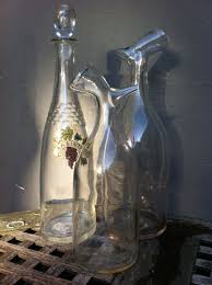 Still Life With Glass Of Absinthe And A Carafe Two Antique Carafes 1 2 And 1 Liter For Pouring Icewater Into A Glass Of Absinthe Third Carafe In The Back From Legras Cie Glass Carafe Antiques Absinthe