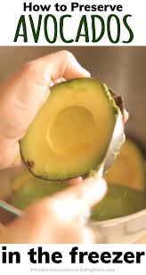 How To Preserve Avocados In The Freezer Video Frozen Food Food Avocado