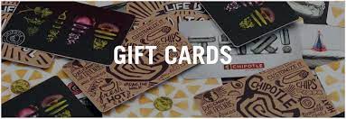 Togglenavigation we'll use cookies to improve and customize your experience if you continue to browse. Chipotle Online Gift Cards Gear Buy Now