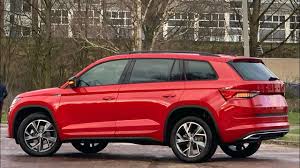 Book a test drive today. Skoda New Kodiaq Sportline 2021 In 4k Velvet Red Metal 19 Inch Triglav Walk Around Detail Inside Youtube