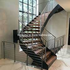 A simple method for creating a curved railing using laminated strips. Steel Curved Stair With Stainless Steel Railings China Stair Curved Stair Made In China Com
