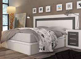 Maybe you would like to learn more about one of these? Dormitorio Matrimonio Blanco Y Gris Cabecero Y Mesitas Moderno Nordico