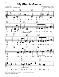 My Cherie Amour Sheet Music Stevie Wonder E Z Play Today