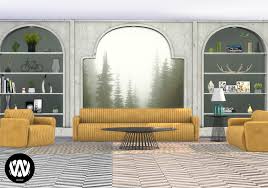 New living room cc stuff pack! Avena Living Room Sims 4 Custom Content Wondymoon