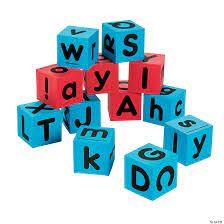 Use this interactive board game to practice ordinal numbers. Alphabet Dice 12 Pc Oriental Trading