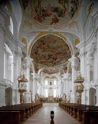 There are three abiding impressions of a visit to the benedictine abbey. Innenansicht Der Klosterkirche Von Architekt Johann Bal 947986