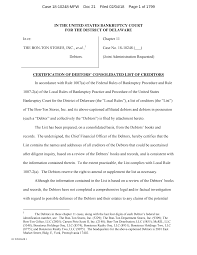 Lowongan kerja pt cogindo dayabersama (pln group) tingkat sma/smk d3 s1 s2 terbaru 2021. Http Www Pszjlaw Com Assets Htmldocuments Bon Ton 20consolidated 20creditor 20list Pdf