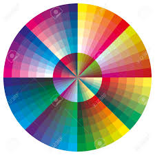 Vector Color Palette Round Chart With 216 Colors For Calibration