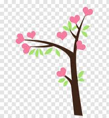 Among all the digital cherry blossom painting tutorials, this one is by far the simplest. Cherry Blossom Tree Drawing Pedicel Heart Transparent Png