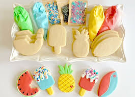 Frescia Malone On Instagram Cookie Decorating Kit For The Summer What A Fun Idea Samples Below For In 2020 Cookie Decorating Kits Cookie Decorating Cookie Kit