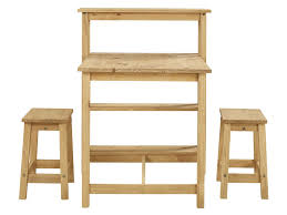 Meubles salle de bain bois. Ensemble Table 2 Tabourets De Cuisine En Pin Massif Sadie Coloris Naturel Vente De Ensemble Table Et Chaise Conforama