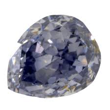 0.220ct Pear Fancy Gray Violet Diamond