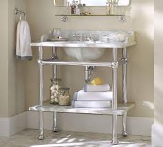 apothecary marble single sink console
