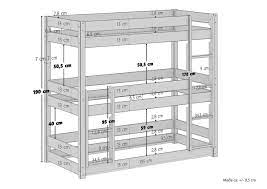 Una cura che si ritrova anche una volta che ci si sdraia sul letto. Letto A Castello Triplo Per Adulti 90x200 In Legno Massello Di Pino V 60 03 09 Letto A Castello Letti Mobili Italiano