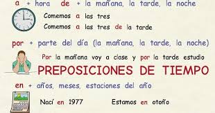 Aprender Espanol Preposiciones De Tiempo Nivel Basico Youtube Aprender Espanol Preposiciones De Tiempo Preposiciones
