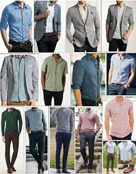 Straightforward for men, confusing for the rest of us. Male Guests Cocktail Attire Semi Formal Or Dressy Smart Business Casual No Denims Mens Business Casual Outfits Smart Casual Men Smart Casual Attire