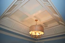 Specialty Ceiling In Andrea Ii Sloped Hip Tray With Wainscotting Beams Tray Ceiling Coffered Ceiling Ceiling