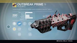 outbreak prime exotic pulse rifle destiny wiki guide ign