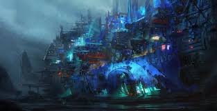 Artstation Starliner Trading Hub Leon Tukker Fantasy Art Landscapes Sci Fi Wallpaper Environment Concept Art