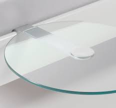 Designer beistelltisch nachttisch silber chrom glasplatte. Nachttisch Aus Rundem Esg Glas Malaga Betten At