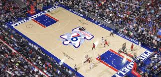 Made in usa size 2.29 x 3. 76ers Snake Logo On Court