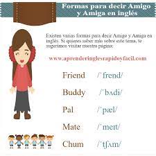 Como Se Dice Amigo Y Amiga En Ingles Aprender Ingles Rapido Y Facil