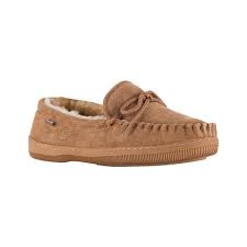 Mens Lamo Moccasin Fleece Size 8 M Chestnut