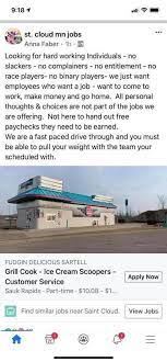 Just A Random Job Posting In St Cloud R Minnesota