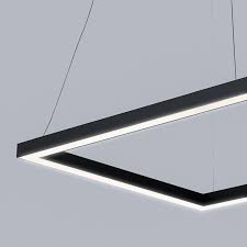 Bespoke Suspended Led Linear Light Rectangle Lighting Smart Lighting Industries Linear Lighting Led Pendant Lights Led Indoor Lighting