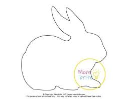 Stereo rabbit ear pink paper cut style easter bunny promotion. Free Printable Bunny Rabbit Templates Mombrite